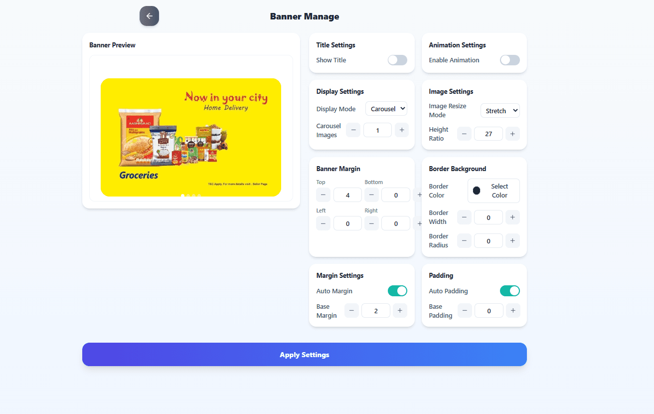 Products Dashboard